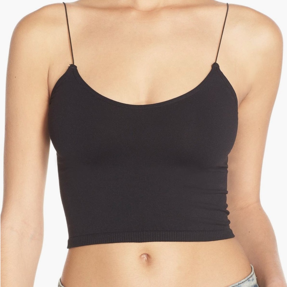 FREE PEOPLE intimately FP cropped cami size xs/s color black